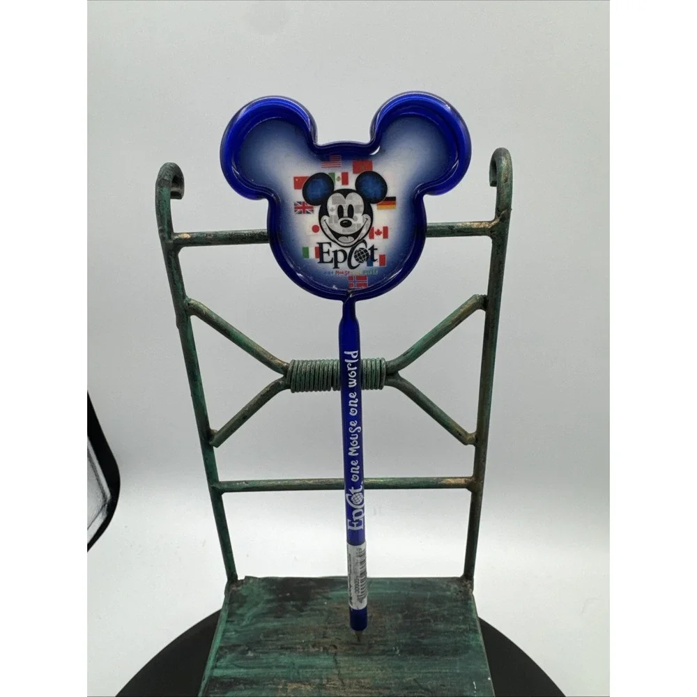 Ultra Rare Disney Epcot One Mouse One World Mickey Pen NWT Blue International